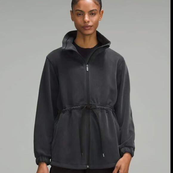 Lululemon Softstreme Cinch-Waist Jacket Black Size 10 - Picture 1 of 9